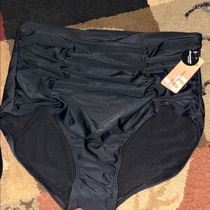 NWT Shapermint 2X black control bikini bottom